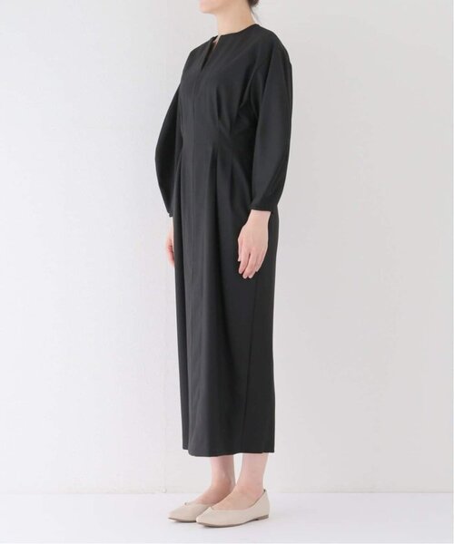 VERMEIL par iena（ヴェルメイユパーイエナ）の「《追加3》P/Ryツイルウエストシェイプワンピース（ワンピース・レディース・ブラック/ネイビー・36/40/38）」の17枚目の写真