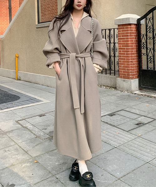 ウエストマーク ロングチェスターコート（チェスターコート）｜AMAJI