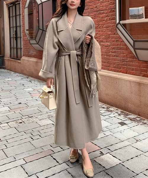 ウエストマーク ロングチェスターコート（チェスターコート）｜AMAJI