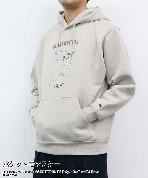 ポケットモンスター」ポケモン ミミッキュ パーカー (フード付き