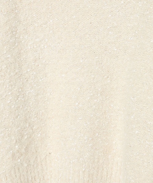 LEPSIM(レプシィム)の「3.5ゲージスキッパープルオーバー 595588(ニット/セーター・レディース・アイボリー/ベージュ系その他/ブラック・FREE)」の4枚目の写真