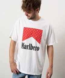 STUD MUFFIN | mt10074-7oz ピグメントウォッシュドコットン天竺 MARBEROフォームプリント SSシャツ Tシャツ(614-02873)(Tシャツ/カットソー)