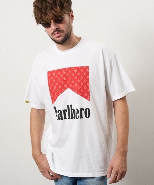 STUD MUFFIN（スタッドマフィン）の「mt10074-7oz ピグメントウォッシュドコットン天竺 MARBEROフォームプリント SSシャツ Tシャツ(614-02873)（Tシャツ/カットソー・メンズ・ライトグレー/ホワイト/チャコールグレー・2/3/4）」の19枚目の写真