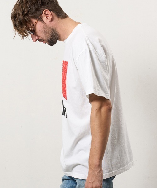 STUD MUFFIN（スタッドマフィン）の「mt10074-7oz ピグメントウォッシュドコットン天竺 MARBEROフォームプリント SSシャツ Tシャツ(614-02873)（Tシャツ/カットソー・メンズ・ライトグレー/ホワイト/チャコールグレー・2/3/4）」の20枚目の写真