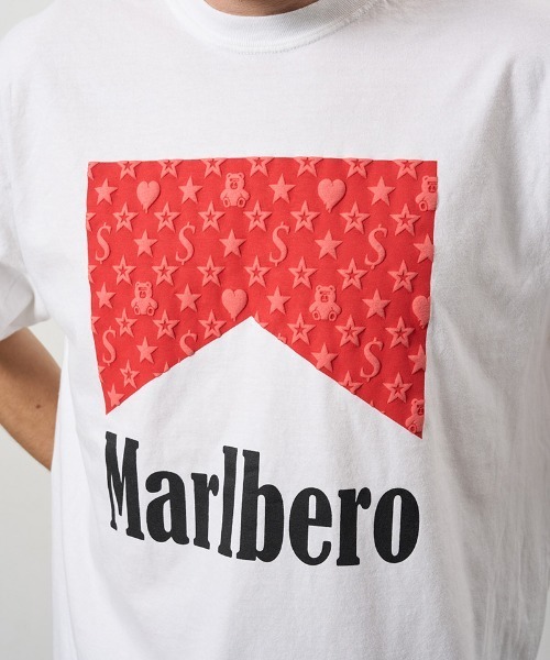 STUD MUFFIN（スタッドマフィン）の「mt10074-7oz ピグメントウォッシュドコットン天竺 MARBEROフォームプリント SSシャツ Tシャツ(614-02873)（Tシャツ/カットソー・メンズ・ライトグレー/ホワイト/チャコールグレー・2/3/4）」の8枚目の写真