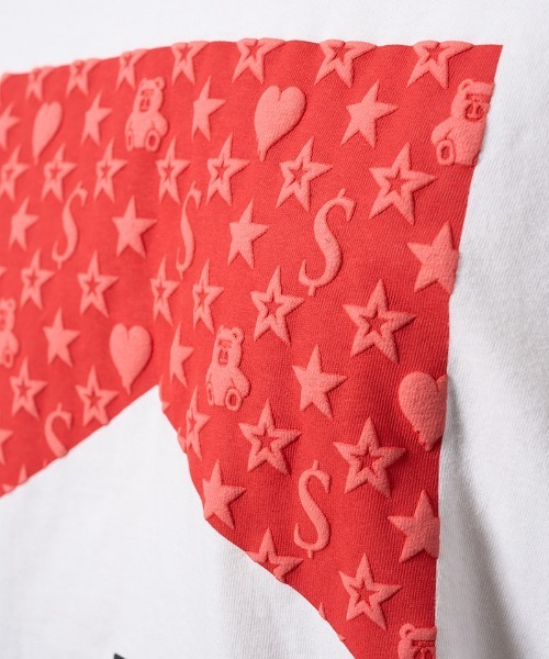 STUD MUFFIN（スタッドマフィン）の「mt10074-7oz ピグメントウォッシュドコットン天竺 MARBEROフォームプリント SSシャツ Tシャツ(614-02873)（Tシャツ/カットソー・メンズ・ライトグレー/ホワイト/チャコールグレー・2/3/4）」の9枚目の写真