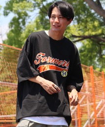 【RES】【Bling leads】ワッペンオーバーサイズTシャツ