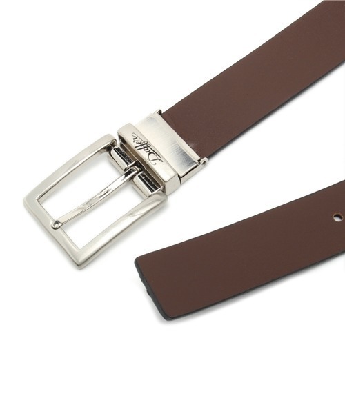 The DUFFER of ST.GEORGE(ザダファーオブセントジョージ)の「REVERSIBLE LEATHER BELT:リバーシブル レザーベルト(ベルト・メンズ・ブラック系その他・F)」の3枚目の写真