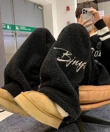 link lot（リンクロット）の「サイド刺繍ボアイージーパンツ（その他パンツ）」