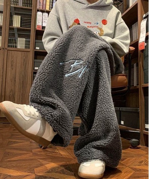 link lot(リンクロット)の「サイド刺繍ボアイージーパンツ(その他パンツ・メンズ・ダークグレー/ブラック/アイボリー・M/L)」の11枚目の写真