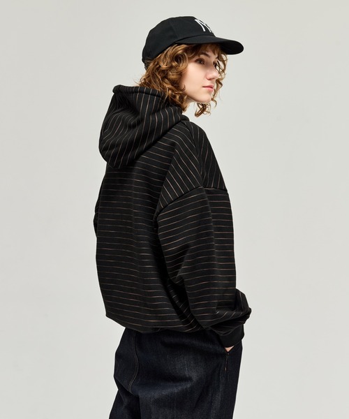 WETTEMPT(ウィテンプト)の「HEAVY WEIGHT BORDER HOODIE / ヘビーウェイトボーダーフーディ(パーカー・メンズ・ネイビー/グレー/ブラック・SMALL/LARGE/MEDIUM)」の20枚目の写真