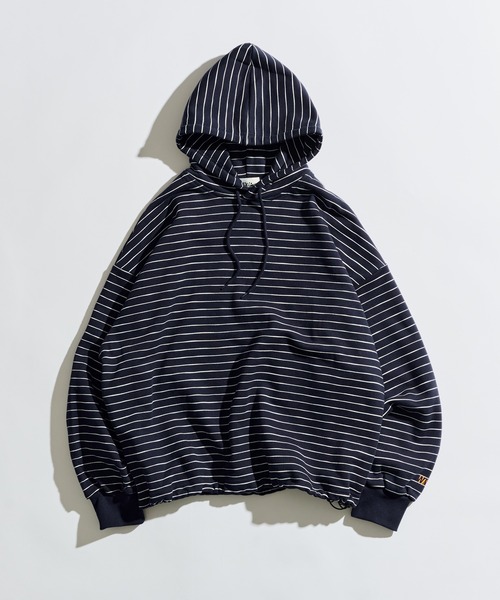 セール】HEAVY WEIGHT BORDER HOODIE / ヘビーウェイトボーダー