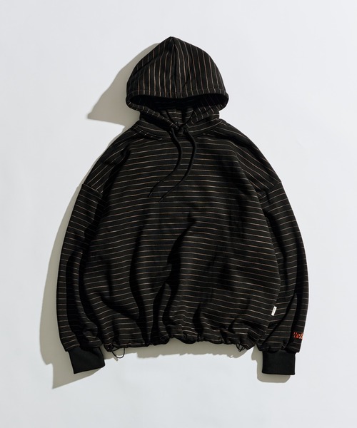 WETTEMPT(ウィテンプト)の「HEAVY WEIGHT BORDER HOODIE / ヘビーウェイトボーダーフーディ(パーカー・メンズ・ネイビー/グレー/ブラック・SMALL/LARGE/MEDIUM)」の17枚目の写真