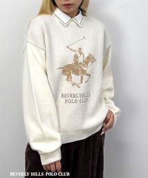 【BEVERLY HILLS POLO CLUB】ロゴニットプルオーバー
