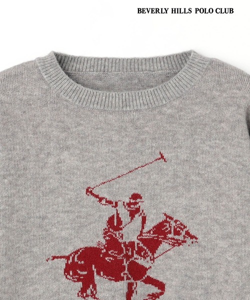 BEVERLY HILLS POLO CLUB（ビバリーヒルズポロクラブ）の「【BEVERLY HILLS POLO CLUB】ロゴニットプルオーバー（ニット/セーター・レディース・ボルドー/オフホワイト/グレー/ブラウン・FREE）」の18枚目の写真