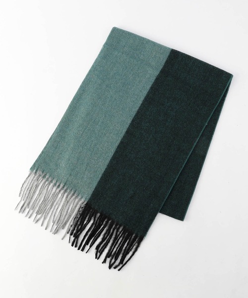 HIDEAWAYS NICOLE（ハイダウェイニコル）の「バイカラーマフラー（マフラー・メンズ・ネイビー/グリーン/グレー/ブラック・FREE）」の12枚目の写真