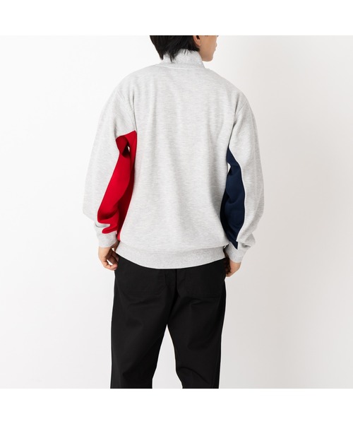 FILA(フィラ)の「SWITCHING HALF ZIP CREW SHIRTS(スウェット・メンズ・ブラック/グレー/ネイビー・M/L/LL)」の16枚目の写真