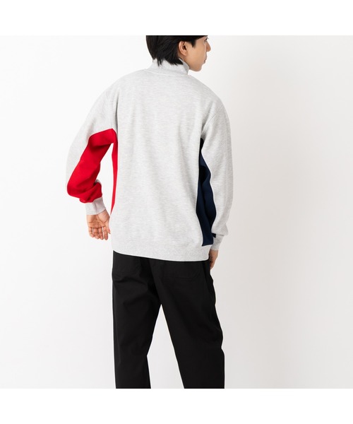 FILA(フィラ)の「SWITCHING HALF ZIP CREW SHIRTS(スウェット・メンズ・ブラック/グレー/ネイビー・M/L/LL)」の12枚目の写真