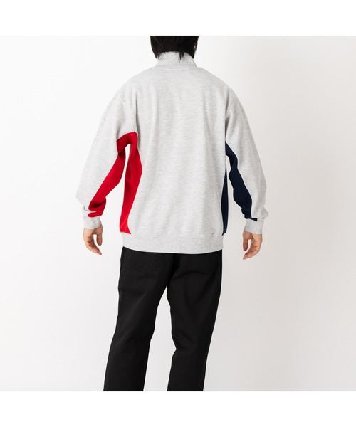 FILA(フィラ)の「SWITCHING HALF ZIP CREW SHIRTS(スウェット・メンズ・ブラック/グレー/ネイビー・M/L/LL)」の11枚目の写真