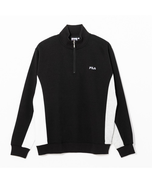 FILA(フィラ)の「SWITCHING HALF ZIP CREW SHIRTS(スウェット・メンズ・ブラック/グレー/ネイビー・M/L/LL)」の19枚目の写真