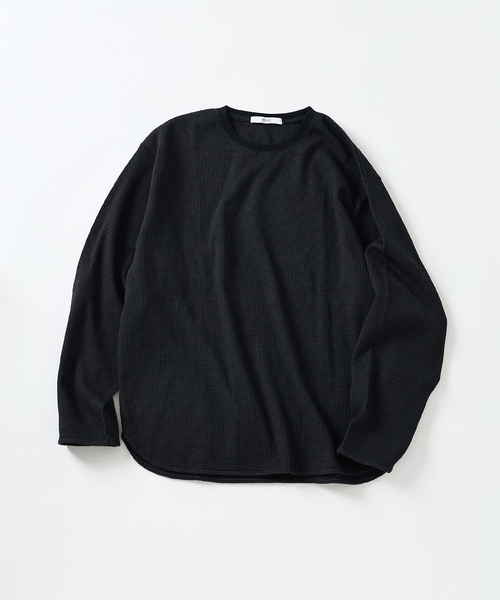 レイヤード ラウンド サーマル ロングスリーブ Tシャツ（Tシャツ