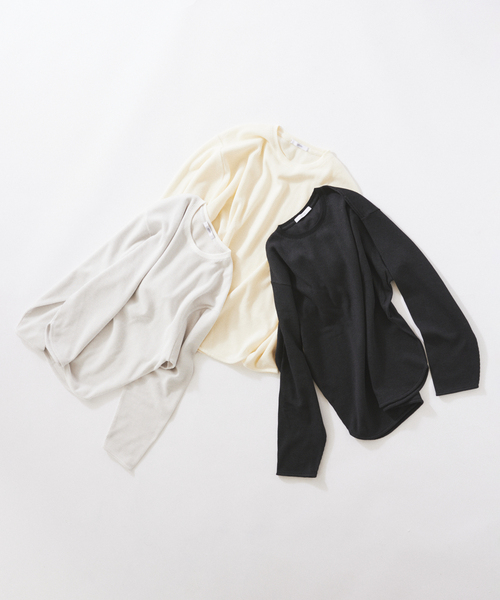 JOURNAL STANDARD relume（ジャーナルスタンダード　レリューム）の「レイヤード ラウンド サーマル ロングスリーブ Tシャツ（Tシャツ/カットソー・メンズ・ブラック系その他/ホワイト系その他/オートミール・SMALL/LARGE/MEDIUM）」の5枚目の写真