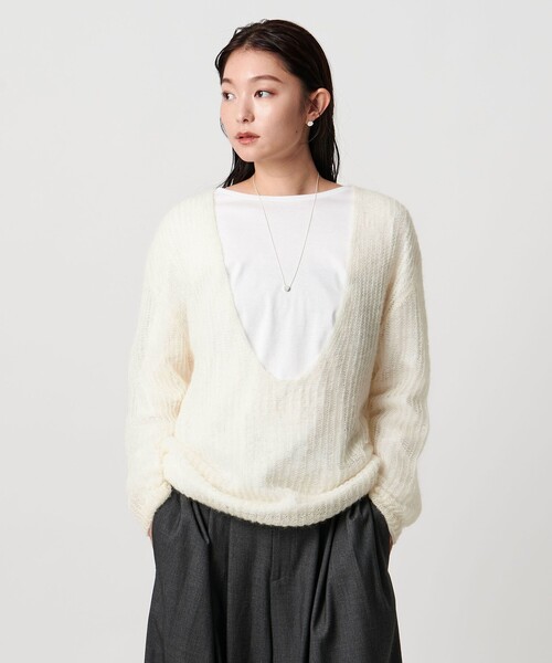 MARW UNITED ARROWS＞ローゲージ Vネック ニット（ニット/セーター