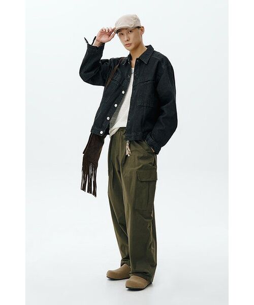 BER DE NOIR(ベールドノワール)の「Uネックテクスチャーニットスリーブレストップ(アイボリー)(Tシャツ/カットソー・メンズ・その他・LARGE/MEDIUM)」の7枚目の写真