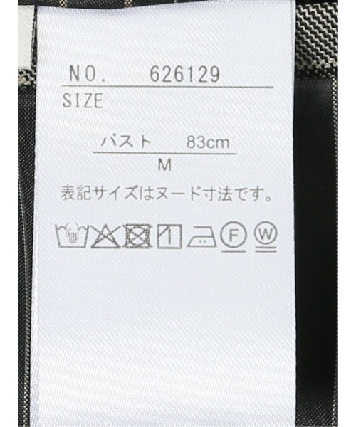 TAKA-Q(タカキュー)の「【ストレッチ ウォッシャブル】タカキューレディース チェック柄 リラクシング ダブル ジャケット(テーラードジャケット・レディース・グレー・MEDIUM/S/X-LARGE/LARGE)」の7枚目の写真