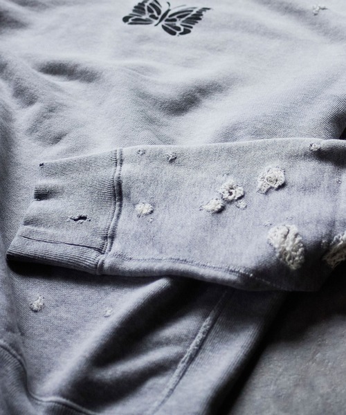 Needles(ニードルス)の「(NEEDLES)DECONSTRUCTED SWEAT SHIRT - COTTON FRENCH TERRY(スウェット・レディース・グレー・XS)」の6枚目の写真
