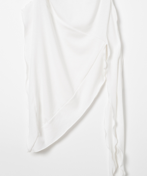 MILLO WOMEN（ミロウーマン）の「ラッフルスリーブレストップ[アイボリー]（Tシャツ/カットソー・レディース・その他・FREE）」の6枚目の写真