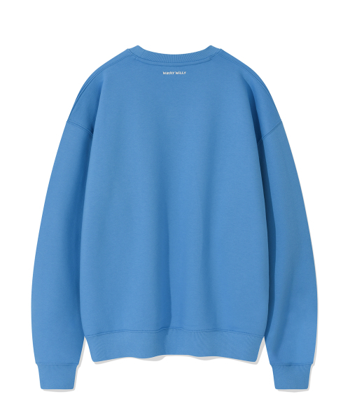 Wacky WiLLy(ワッキーウィリー)の「ロゴタイポグラフィック スウェット ブルー(スウェット・レディース・その他・SMALL/MEDIUM/LARGE/X-LARGE)」の3枚目の写真