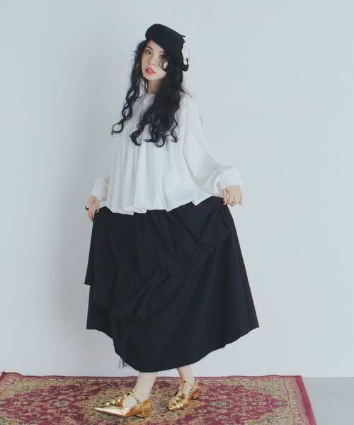 アシンメトリーバルーンスカート（スカート）｜manana suerte