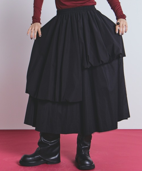 nagonstans Washed アシンメトリー バルーンスカート アシンメトリーバルーンスカート（スカート）｜manana suerte
