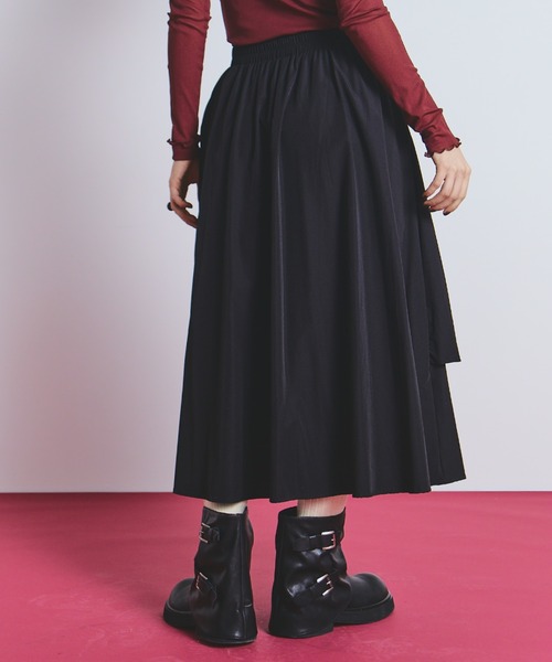 慈雨　アシメトリー　バルーンシルエット　ロング　スカート 慈雨 アシメトリー バルーンシルエット ロング スカート 【公式通販】