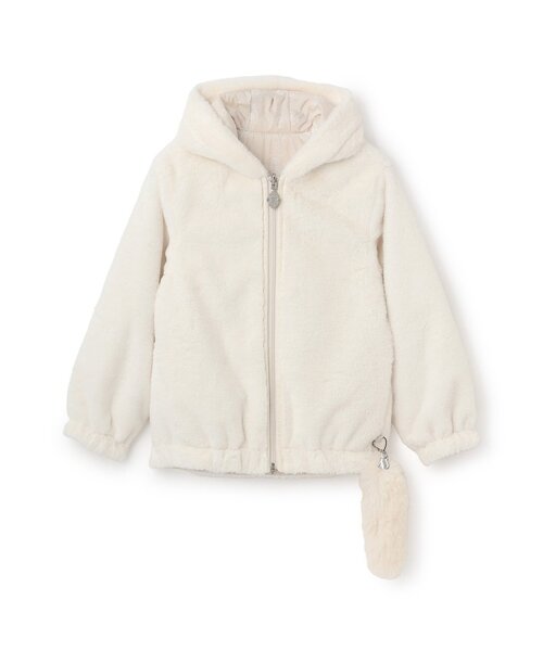 新品 ANNA SUI mini ネコエコファーリバーシブルアウター LLサイズ 新品 ANNA SUI mini ネコエコファーリバーシブルアウター LLサイズ