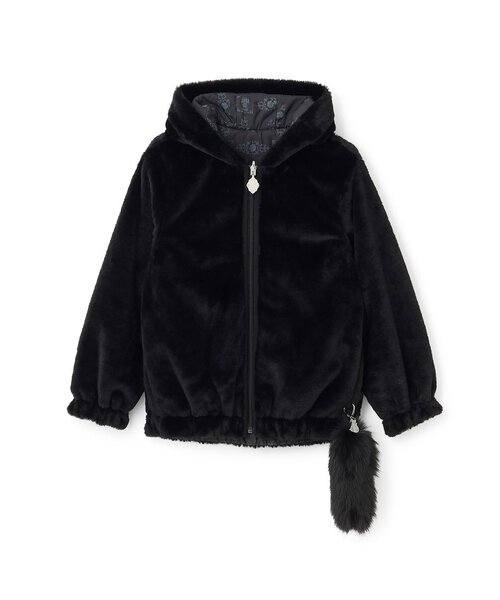 専用 新品 ANNA SUI mini ネコエコファーリバーシブルアウター XL セール】ネコエコファーリバーシブルアウター（ブルゾン）｜ANNA SUI