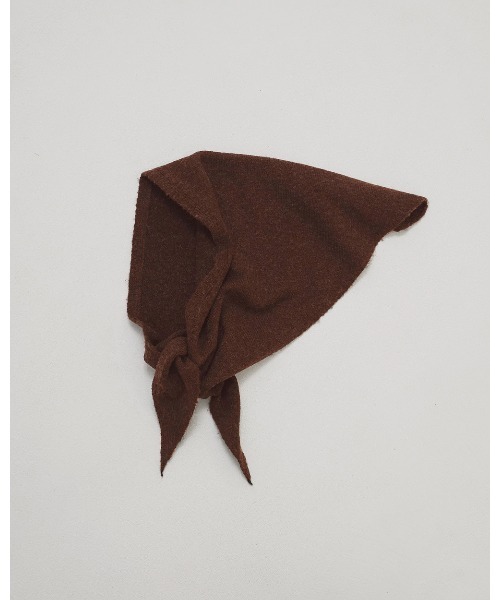 TODAYFUL(トゥデイフル)の「Soft Knit Scarf(バンダナ/スカーフ・レディース・チョコ/チャコールグレー・FREE)」の14枚目の写真