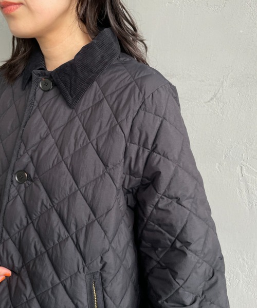 GYMPHLEX（ジムフレックス）の「[Gymphlex/ジムフレックス] キルトダウンパフスリーブミドルコート（ダウンジャケット/コート・レディース・オリーブ/ブラック・14）」の14枚目の写真