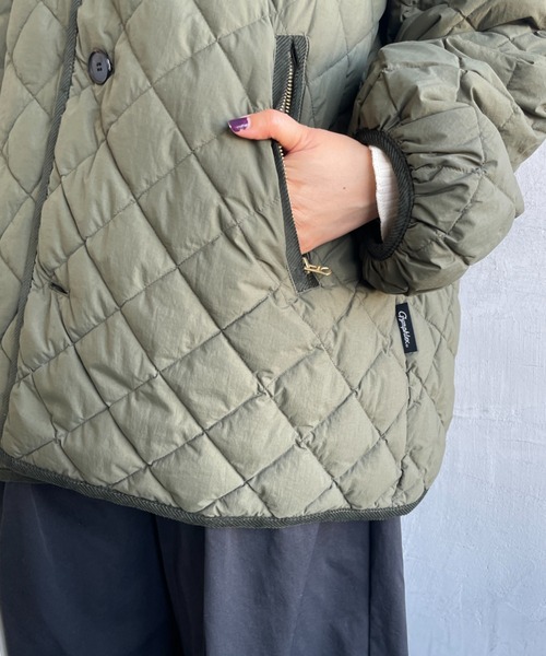 Gymphlex/ジムフレックス] キルトダウンパフスリーブミドルコート