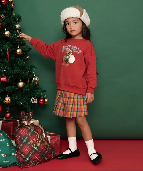 BREEZE（ブリーズ）の「クリスマスソックス（ソックス/靴下・キッズ・オフホワイト/レッド・15 /18/21）」の4枚目の写真