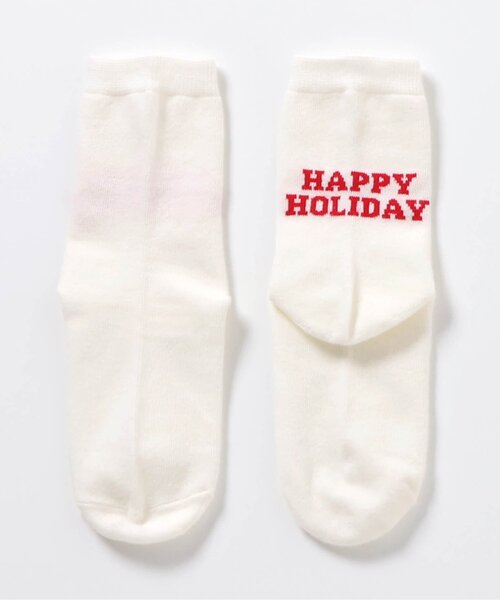 BREEZE（ブリーズ）の「クリスマスソックス（ソックス/靴下・キッズ・オフホワイト/レッド・15 /18/21）」の3枚目の写真