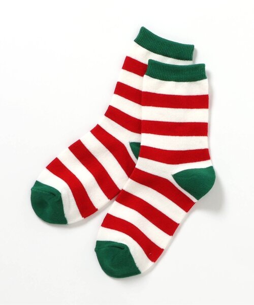 BREEZE（ブリーズ）の「クリスマスソックス（ソックス/靴下・キッズ・オフホワイト/レッド・15 /18/21）」の8枚目の写真