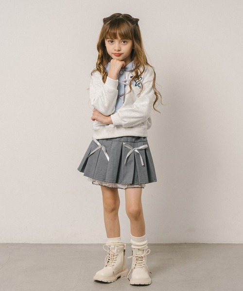 URBAN CHERRY（アーバンチェリー）の「レースアップカラーショートブーツ（ブーツ・キッズ・ホワイト・19.0cm/19.5cm/21.0cm/22.0cm/22.5cm）」の5枚目の写真