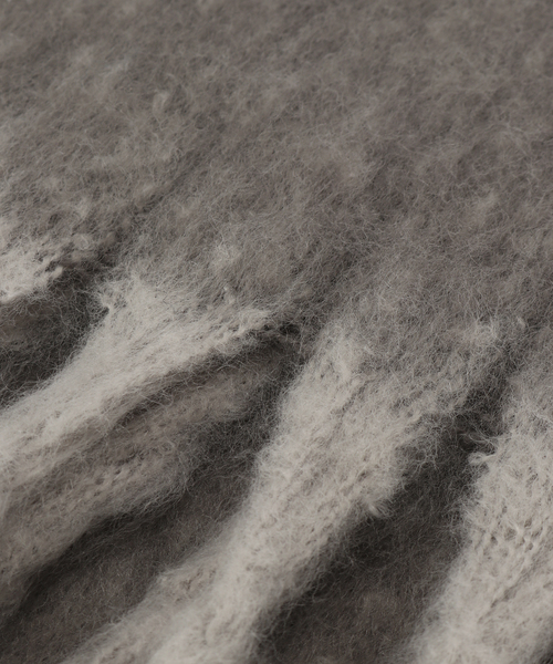 B.C STOCK（ベーセーストック）の「手洗い可 / ブークレマフラー（マフラー・レディース・チャコールグレー/ネイビー/イエロー/ホワイト/グリーン/レッド・FREE）」の17枚目の写真