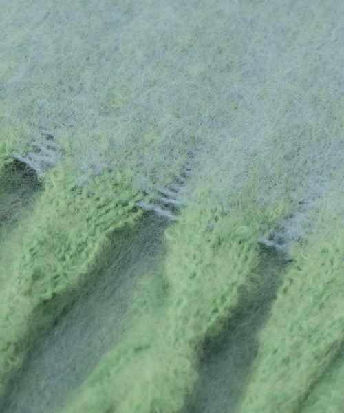 B.C STOCK（ベーセーストック）の「手洗い可 / ブークレマフラー（マフラー・レディース・チャコールグレー/ネイビー/イエロー/ホワイト/グリーン/レッド・FREE）」の21枚目の写真