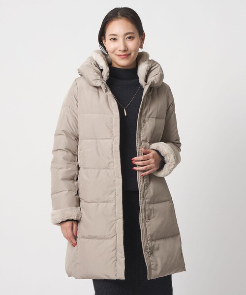 UNITED ARROWS ロングファーダウンジャケット UNITED ARROWS ファー付きロングダウンジャケット UNITED ARROWS