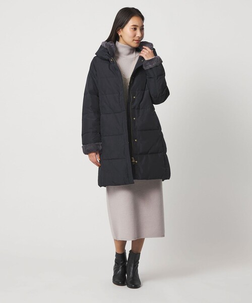 フェイクファー ショールカラー ダウンコート＜A DAY IN THE LIFE