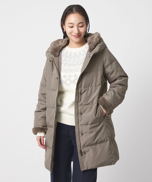 フェイクファー ショールカラー ダウンコート＜A DAY IN THE LIFE