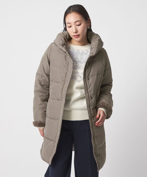 フェイクファー ショールカラー ダウンコート＜A DAY IN THE LIFE